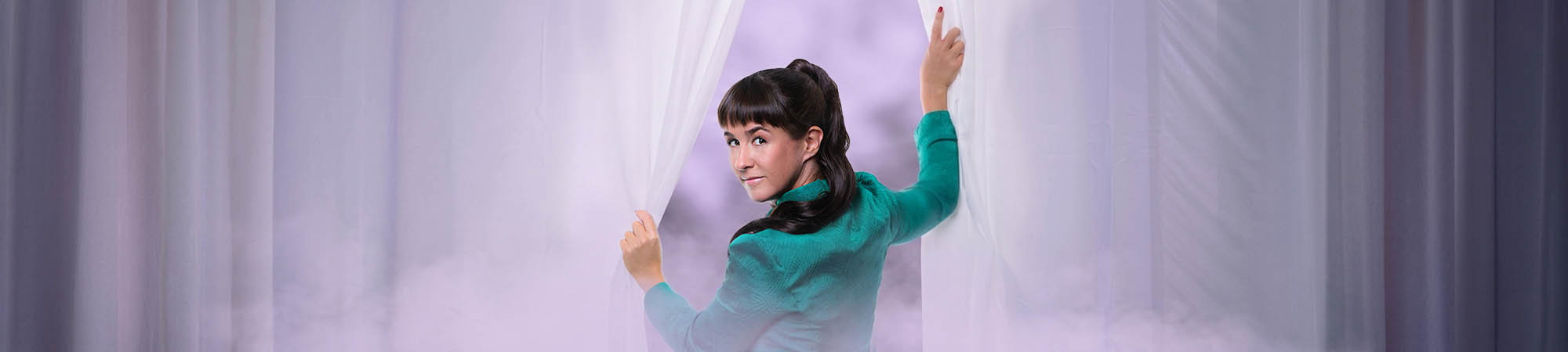 Hypnoseshow buchen – Bühnenvorhang